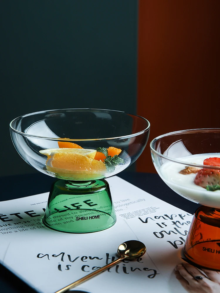 Creative Glass Dessert Bowl Home Bird's Nest Sugar Water Bowl High Foot Ice Cream Cup Ice Cream Bowl Cool Drinks Cup
Creative Glass Dessert Bowl Home Bird's Nest Sugar Water Bowl High Foot Ice Cream Cup Ice Cream Bowl Cool Drinks Cup