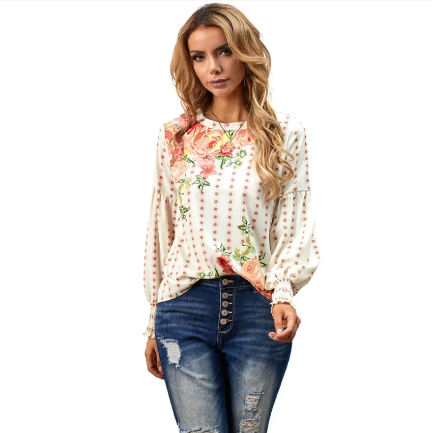 Autumn New Style Long-Sleeved Shirt Women Loose Fashion Floral Pattern Ladies Shirt
Autumn New Style Long-Sleeved Shirt Women Loose Fashion Floral Pattern Ladies Shirt