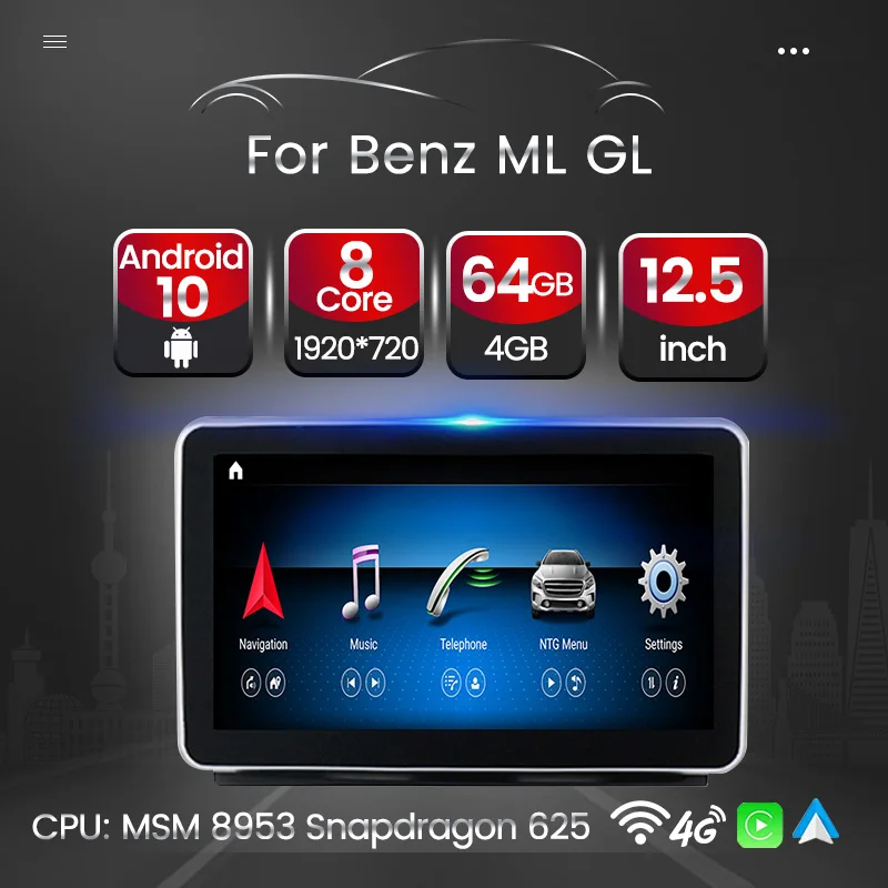 Android 10 4+64GB Car Multimedia GPS Navigation For Mercedes Benz ML GLE W166 GLS X166 2012 2013 2014 2015 2016 2017 2018
Android 10 4+64GB Car Multimedia GPS Navigation For Mercedes Benz ML GLE W166 GLS X166 2012 2013 2014 2015 2016 2017 2018
