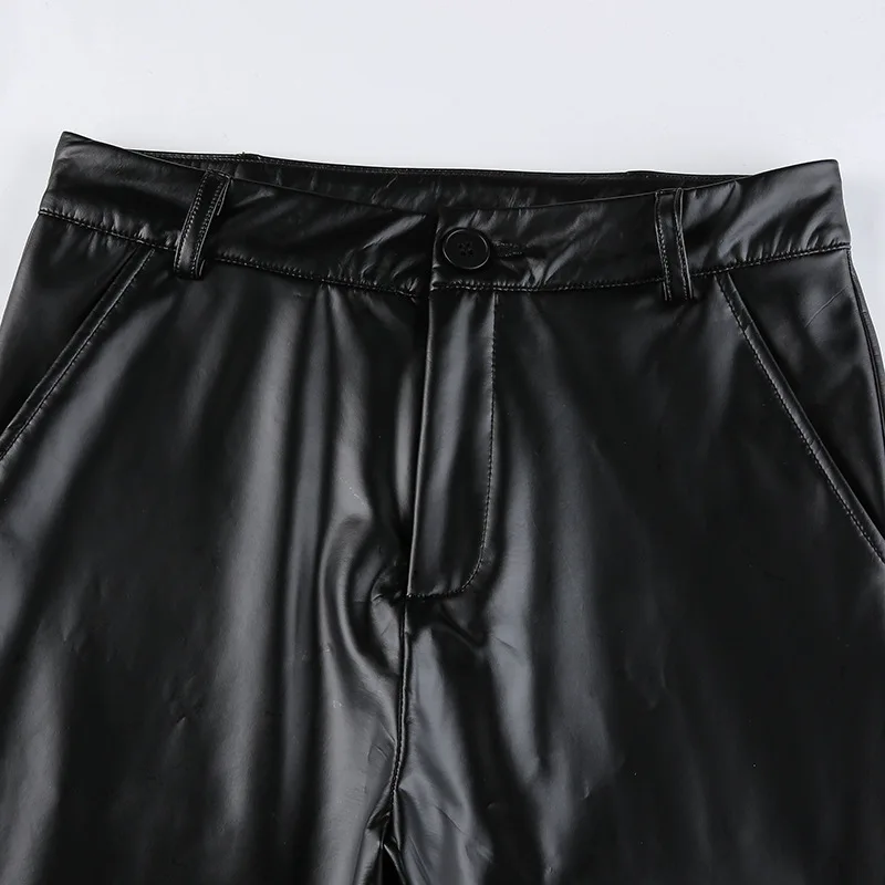 New Leather Pants Women Fashion Faux Leather Pants Sexy Leather Trousers PU Wide Leg Flare Pants Winter Office Lady Button
New Leather Pants Women Fashion Faux Leather Pants Sexy Leather Trousers PU Wide Leg Flare Pants Winter Office Lady Button