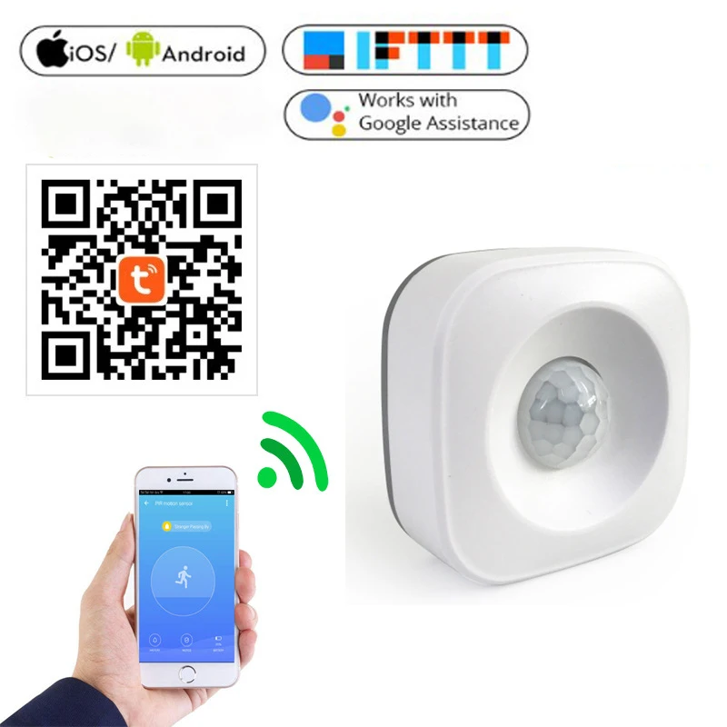 Беспроводной инфракрасный датчик движения Zigbee, Wi-Fi, поддержка Google Home
Беспроводной инфракрасный датчик движения Zigbee, Wi-Fi, поддержка Google Home