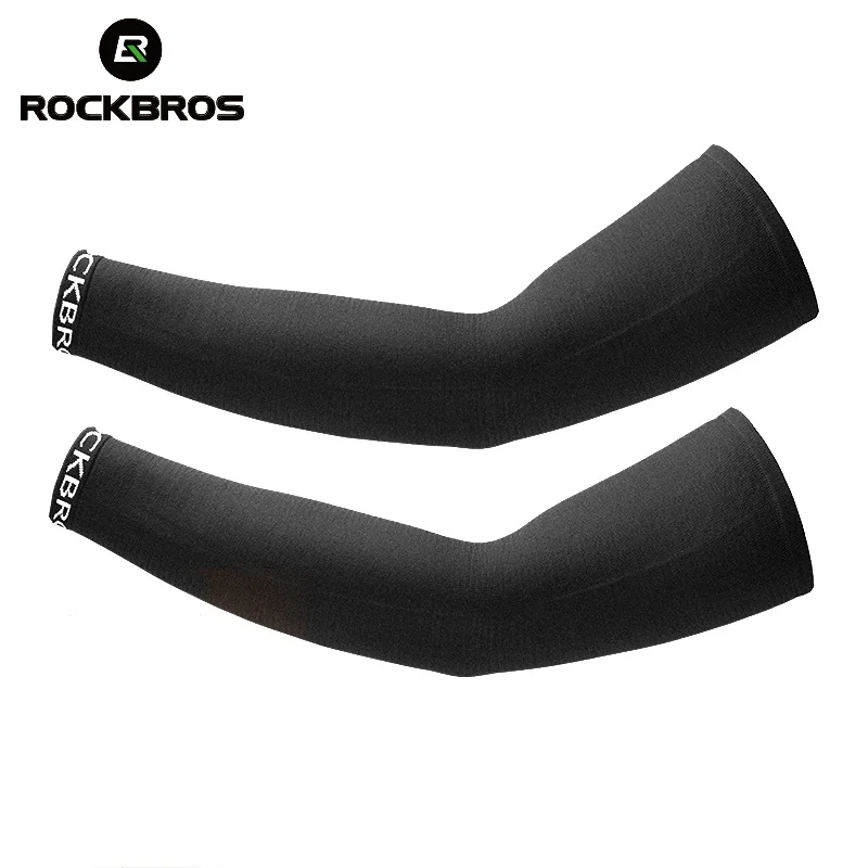 

ROCKBROS Winter Autumn Sport Running Arm Warmers Men Women Breathable Soft Keep Warm Elasticity Windproof Cycling Fleece Sleeves