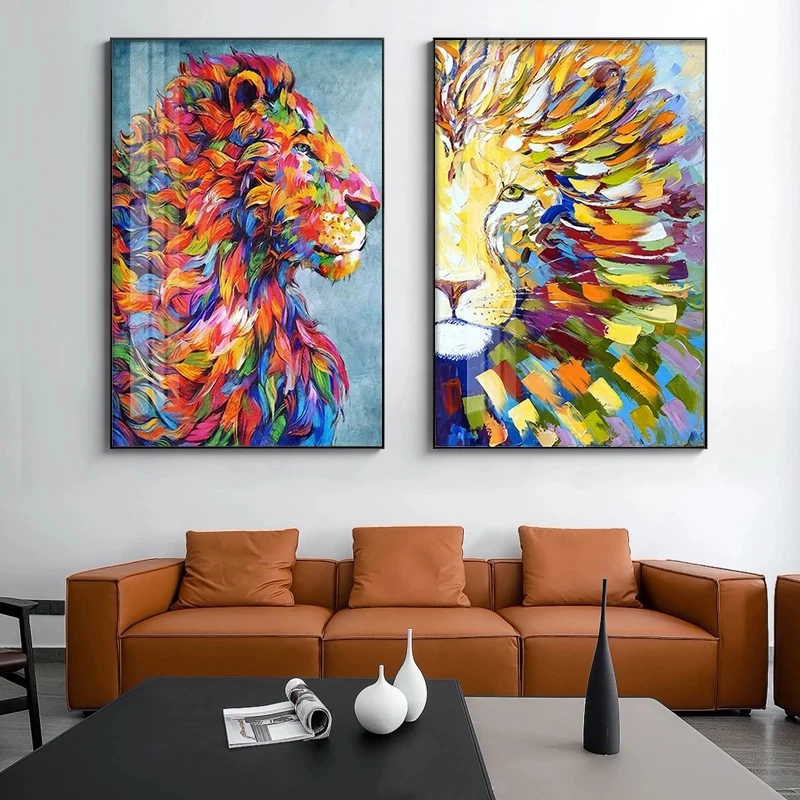 Colorful Lion Modern Home Decor Pictures Wall Art Canvas Painting Posters and Prints Wall Pictures for Living Room Decorations
Colorful Lion Modern Home Decor Pictures Wall Art Canvas Painting Posters and Prints Wall Pictures for Living Room Decorations