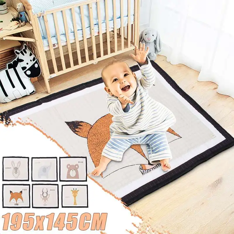 Animals Anti-Skid Play Mat Crawling Blanket Educational Baby Activity Cotton Rug Kids Floor Carpet Room Home Decor Photo Props
Animals Anti-Skid Play Mat Crawling Blanket Educational Baby Activity Cotton Rug Kids Floor Carpet Room Home Decor Photo Props