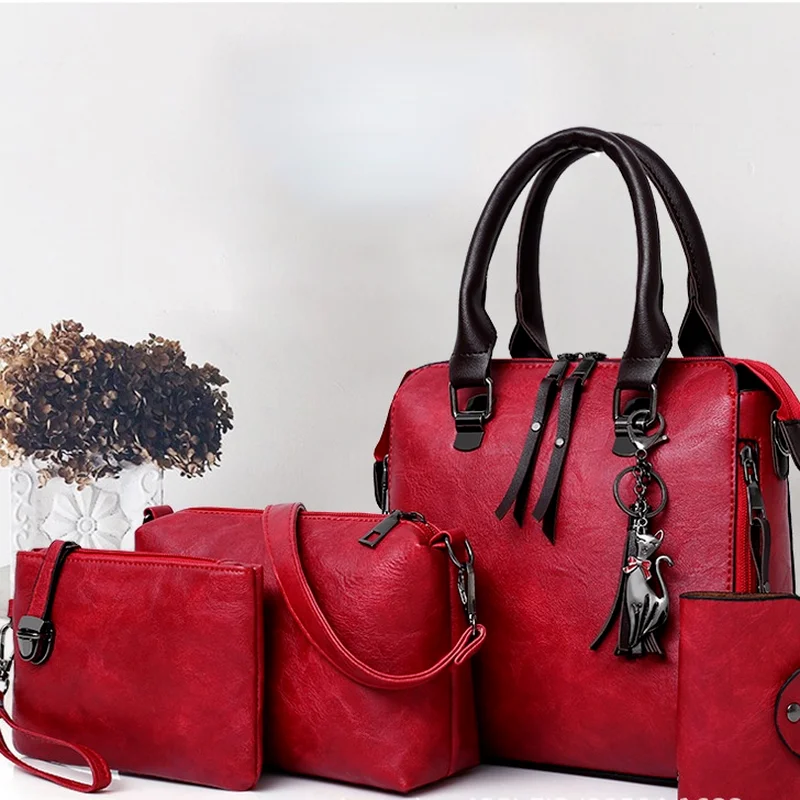 Composite Bag for Women Luxury Handbag Set 4pcs/Set Women Leather Purse and Handbags Designer Top-Handle Bag Female Shoulder Bag
Composite Bag for Women Luxury Handbag Set 4pcs/Set Women Leather Purse and Handbags Designer Top-Handle Bag Female Shoulder Bag