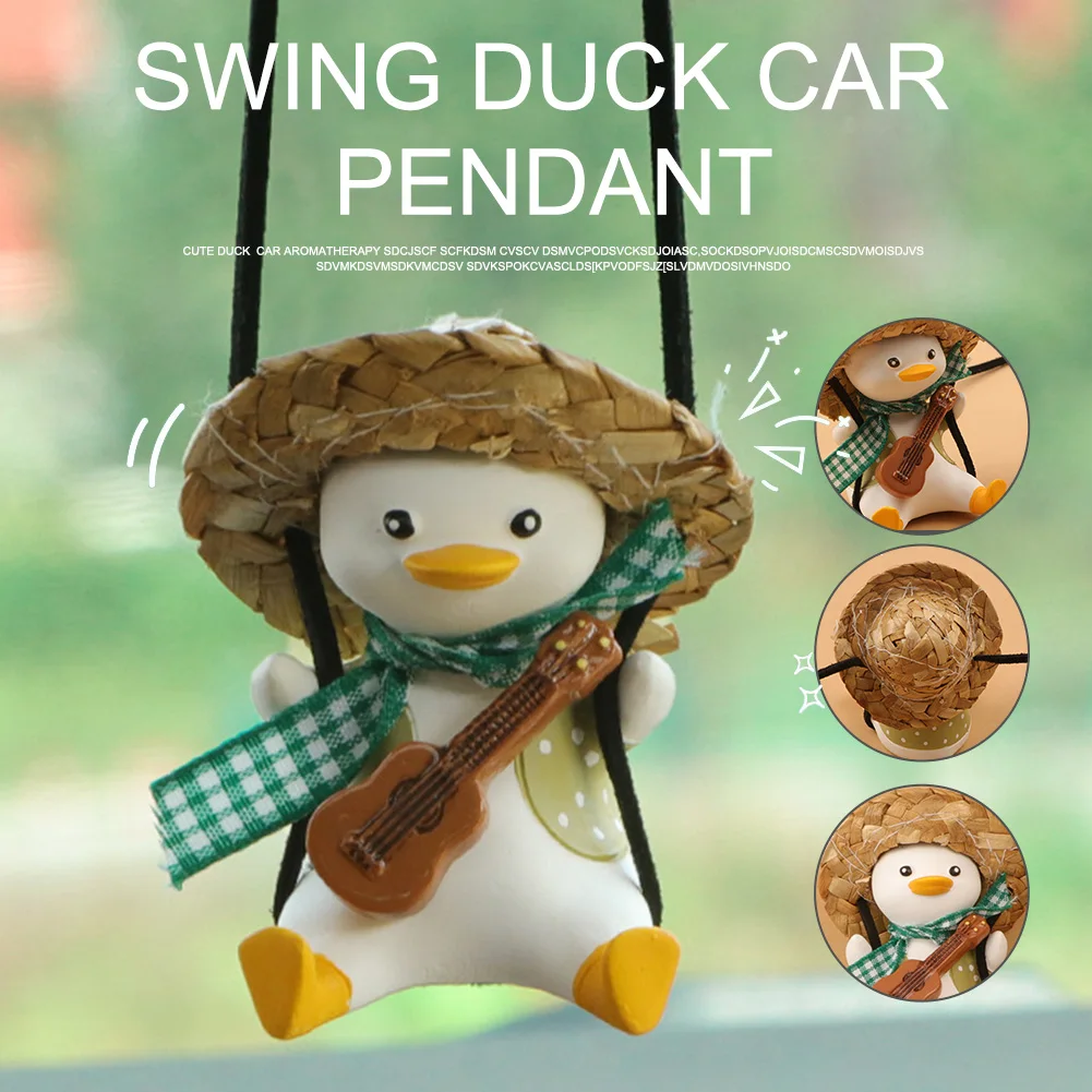 Straw hat Swing Duck Car Rearview Mirror Pendant Decoration Auto Interior Decoration For Car Product Gifts Car Accessories ship
Straw hat Swing Duck Car Rearview Mirror Pendant Decoration Auto Interior Decoration For Car Product Gifts Car Accessories ship