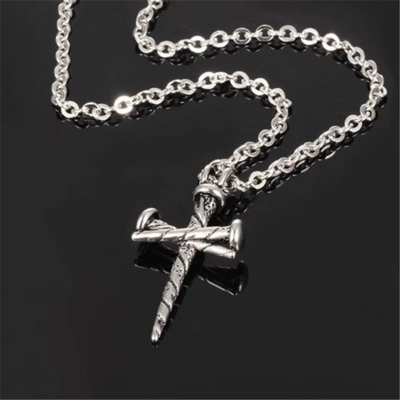 Nails Cross Personality Men's Necklace Holiday Gifts Stainless Steel Casting Pendant Chain Jewelry
Nails Cross Personality Men's Necklace Holiday Gifts Stainless Steel Casting Pendant Chain Jewelry