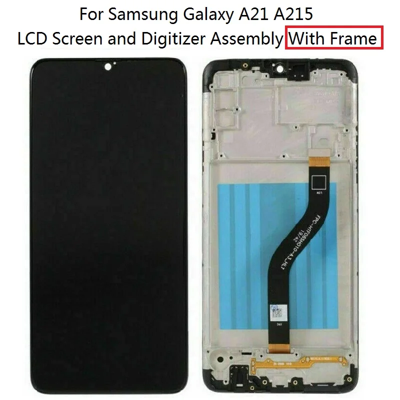 For Samsung Galaxy A21 SM-A215 TFT LCD Screen and Digitizer Touch Screen Assembly + Frame - Black
For Samsung Galaxy A21 SM-A215 TFT LCD Screen and Digitizer Touch Screen Assembly + Frame - Black