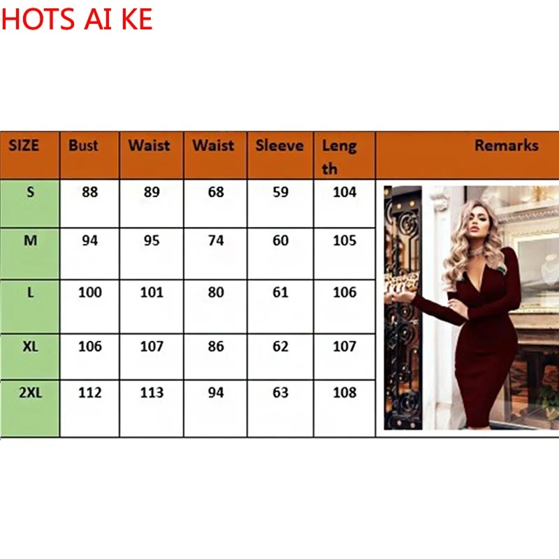 Women's Dress Fashion Bodycon Deep V Neck Dress Hot Style Folding Package Hip Long Sleeve Women Dress
Women's Dress Fashion Bodycon Deep V Neck Dress Hot Style Folding Package Hip Long Sleeve Women Dress