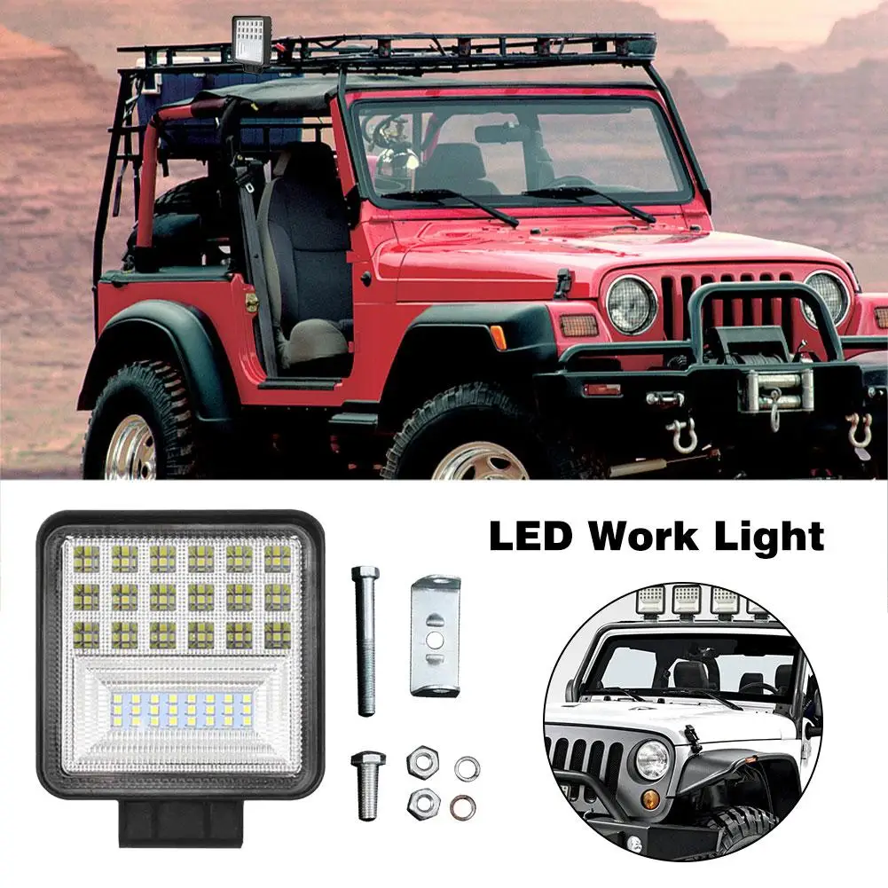 1 Pair 126W 42LEDs LED Work Daylight Motorcycle Off-road Die-cast Car Driving Fog Lamp Square Automobile Motorcycle Headlight
1 Pair 126W 42LEDs LED Work Daylight Motorcycle Off-road Die-cast Car Driving Fog Lamp Square Automobile Motorcycle Headlight