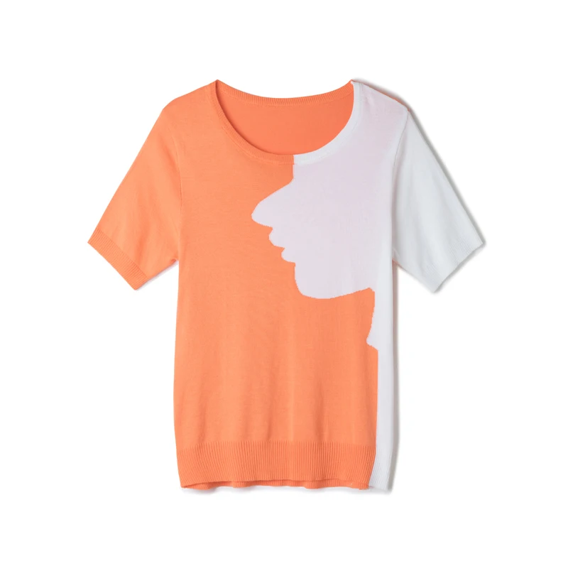Summer Korean Fashion Knitted T-shirts for Women Vintage Satin Tops for Women Short Sleeves Loose Office Lady Shirts
Summer Korean Fashion Knitted T-shirts for Women Vintage Satin Tops for Women Short Sleeves Loose Office Lady Shirts