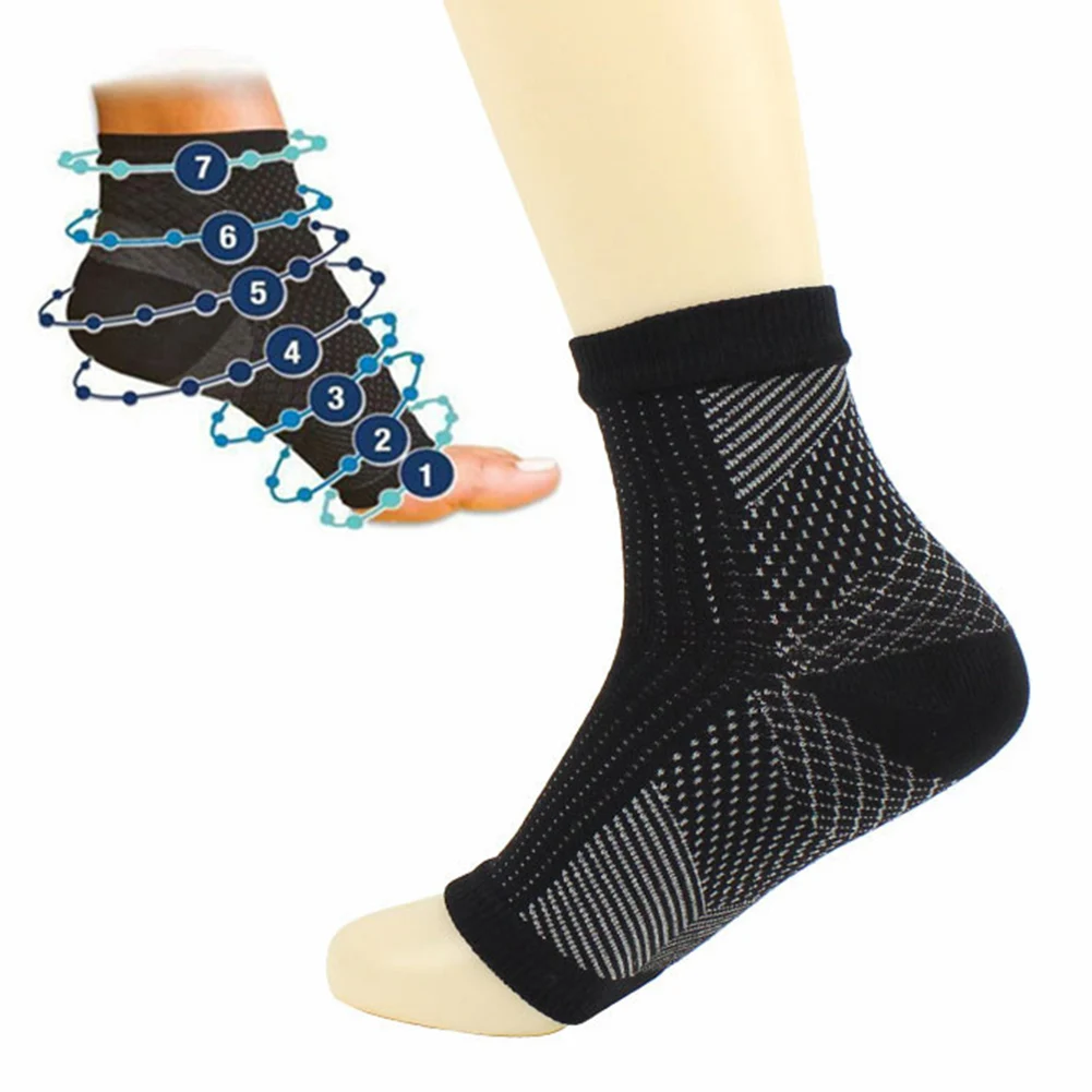 Носки с защитой лодыжки поддерживающие рукава для ног против усталости мужские