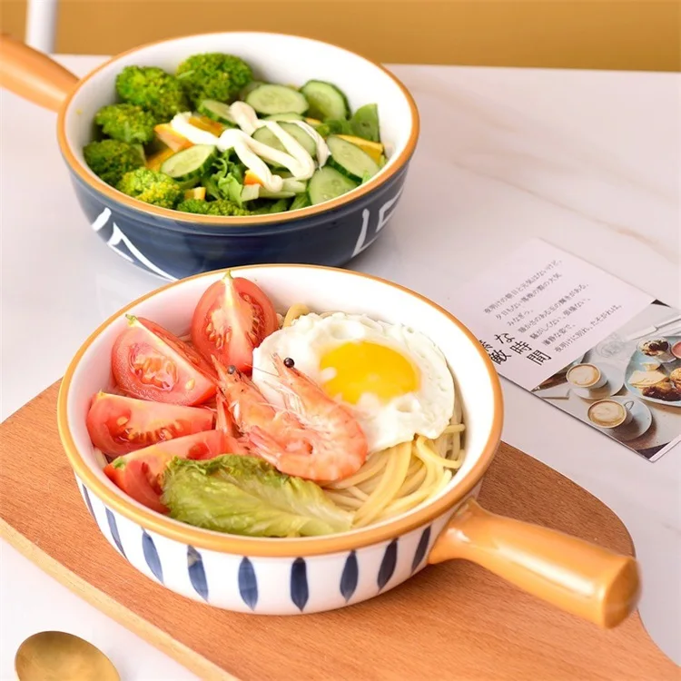 Ceramic Salad Bowl Soup Noodle Plate Tray Spaghetti Plate Nordic Style Baking Handle Mixing Lunch Box Microwave Oven Special
Ceramic Salad Bowl Soup Noodle Plate Tray Spaghetti Plate Nordic Style Baking Handle Mixing Lunch Box Microwave Oven Special