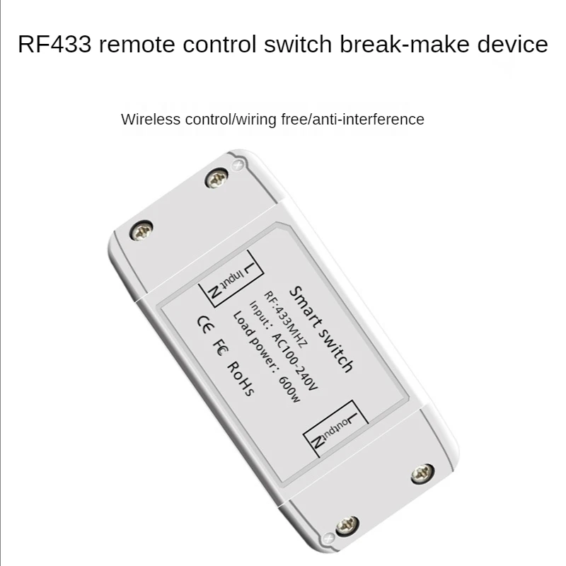 433 RF on-off device wireless remote control switch smart home retrofit remote control module wiring free
433 RF on-off device wireless remote control switch smart home retrofit remote control module wiring free