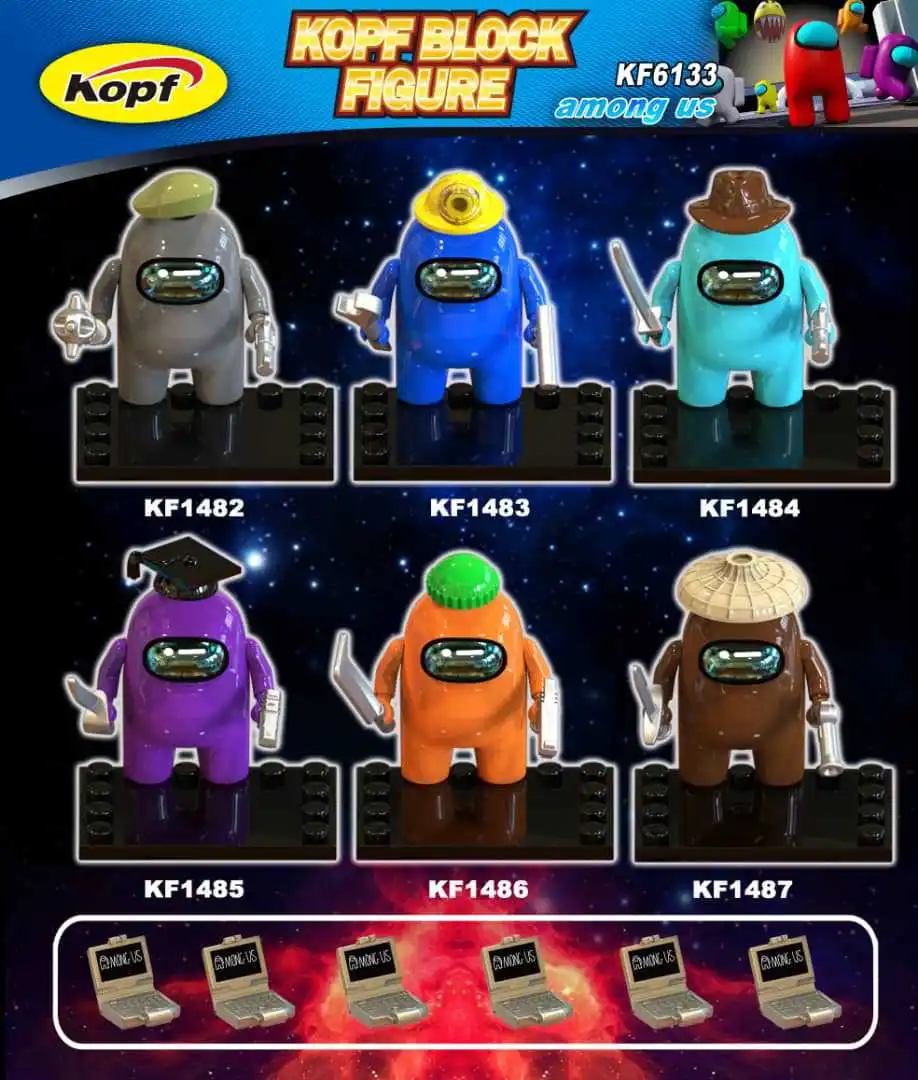 Hot Game Space Werewolf Killing Among Us Building Block Doll Kids Creative PVC Anime Spelling Action Figure Toys Set 2021 New
Hot Game Space Werewolf Killing Among Us Building Block Doll Kids Creative PVC Anime Spelling Action Figure Toys Set 2021 New