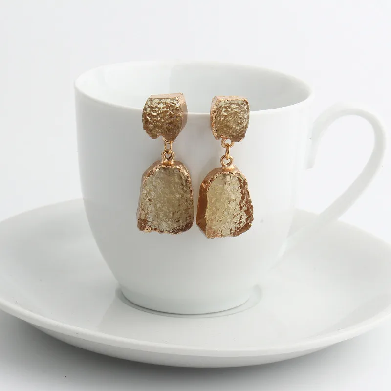 Vintage Stone Druzy Resin Earrings Irregular Geometric Drop Earrings For Women Jewelry Statement Gifts For Women Accessories
Vintage Stone Druzy Resin Earrings Irregular Geometric Drop Earrings For Women Jewelry Statement Gifts For Women Accessories