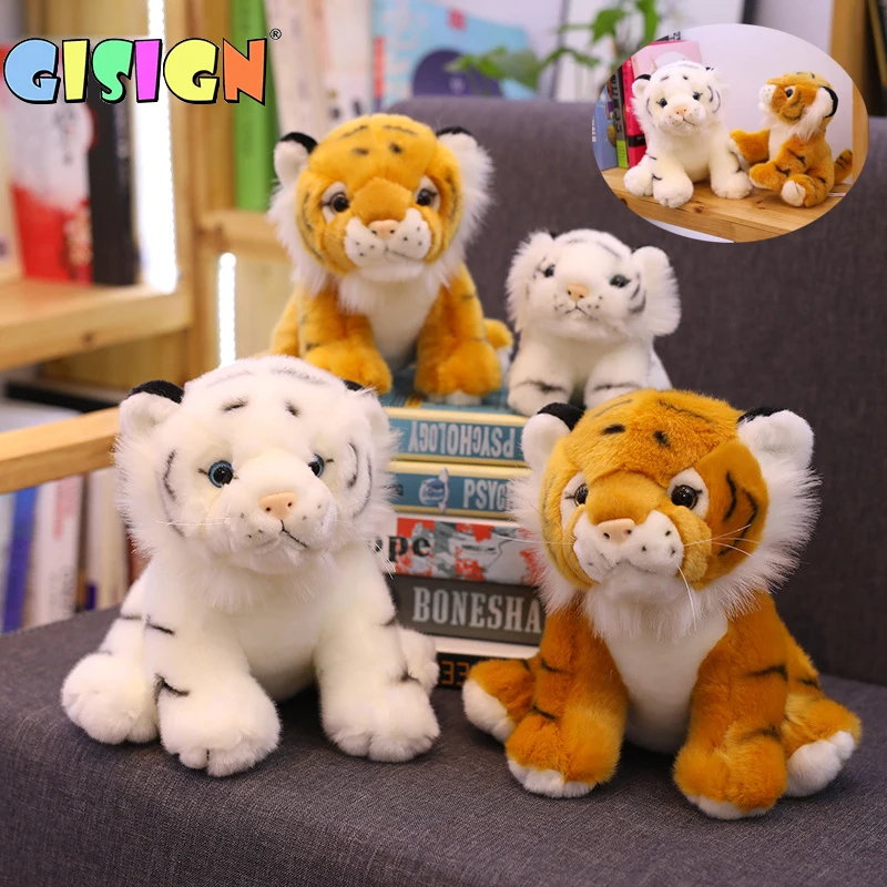 

Mini Sitting Tiger Plushie Toys for Children Kids Cute Toy Soft Staffed Animal Doll Kids Creative Gift Home Decor Christmas Gift