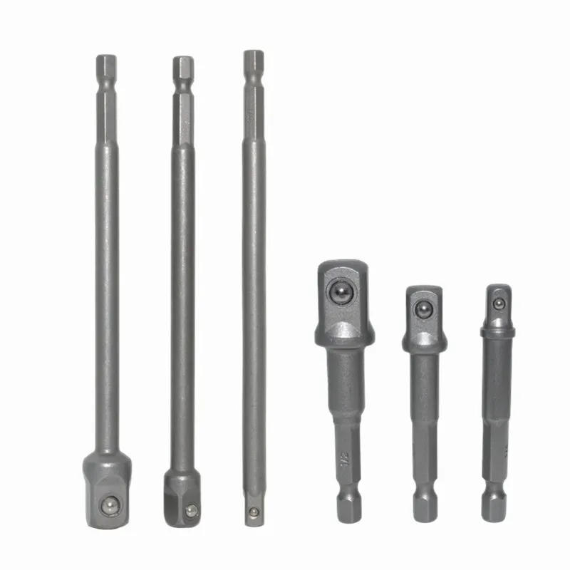6 Pcs Socket Adapter Impact Drill Bit W/ Hex Shank Drill Bit Extension Bar 1/4'' 3/8'' 1/2'' For Electric Drill Accessories
6 Pcs Socket Adapter Impact Drill Bit W/ Hex Shank Drill Bit Extension Bar 1/4'' 3/8'' 1/2'' For Electric Drill Accessories