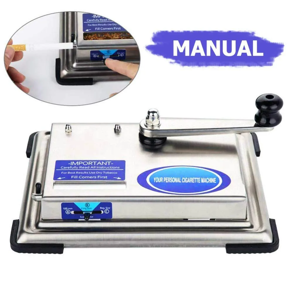 Slim Hand Operation Cigarette Tobacco Rolling Machine Stainless Steel Cigarette Roller Making Tobacco Maker Tobacco Grinder
Slim Hand Operation Cigarette Tobacco Rolling Machine Stainless Steel Cigarette Roller Making Tobacco Maker Tobacco Grinder