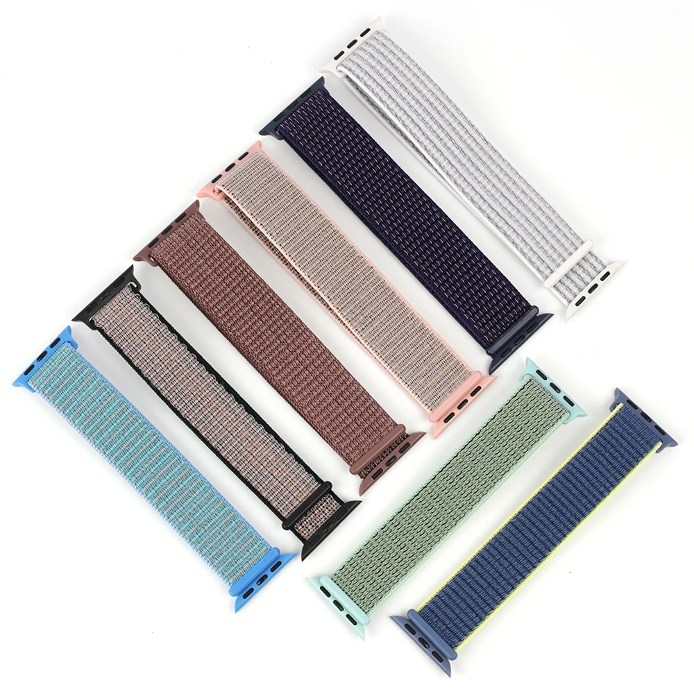 Elastic Nylon Strap for Apple Watch Band 38mm 42mm 44mm 40mm Stainless Steel Women Men Bracelet iWatch Series 6 5 4 3 2 1 se
Elastic Nylon Strap for Apple Watch Band 38mm 42mm 44mm 40mm Stainless Steel Women Men Bracelet iWatch Series 6 5 4 3 2 1 se