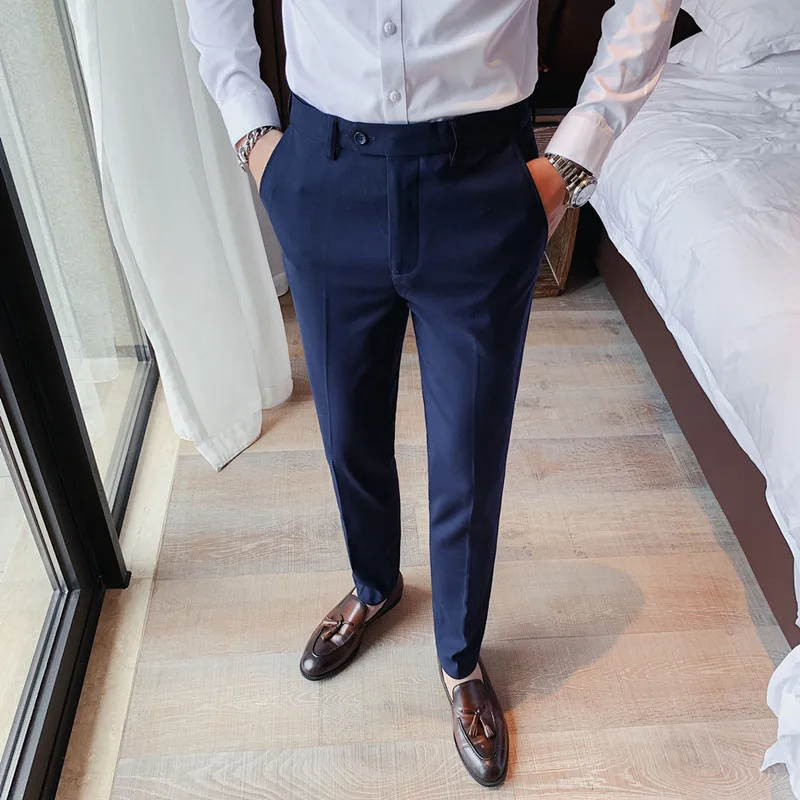 High Quality Korean Slim Fit Business Casual Men Dress Pants All Match Solid Streetwear Straight Office Trousers Formal Wear 36
High Quality Korean Slim Fit Business Casual Men Dress Pants All Match Solid Streetwear Straight Office Trousers Formal Wear 36