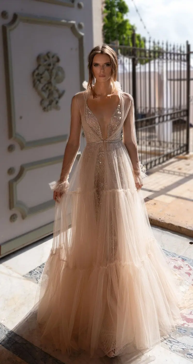 2019 European and American New Women's Dress Hot Sexy Deep V Perspective Dress Long Skirt
2019 European and American New Women's Dress Hot Sexy Deep V Perspective Dress Long Skirt