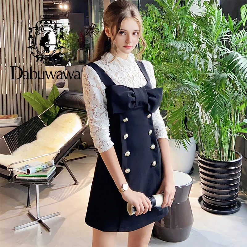 Dabuwawa Casual Bow Front Black Spaghetti Strap Dress Casual Women Dress Double Breasted Sleeveless Vestidos Female DO1ARS002
Dabuwawa Casual Bow Front Black Spaghetti Strap Dress Casual Women Dress Double Breasted Sleeveless Vestidos Female DO1ARS002