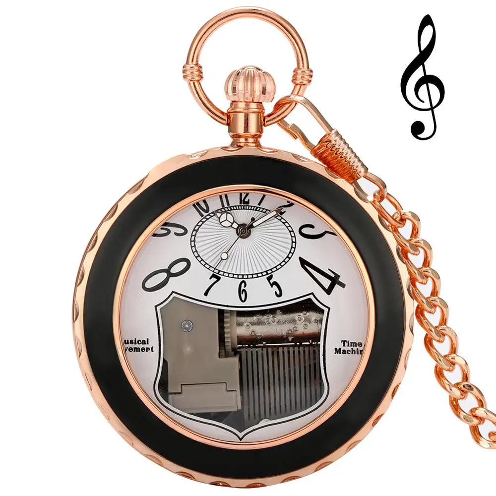 Black Circle Numbers Musical Movement Pocket Watch FOB Chain Hand Crank Playing Music Unique Art Collectibles Gift for Men Women
Black Circle Numbers Musical Movement Pocket Watch FOB Chain Hand Crank Playing Music Unique Art Collectibles Gift for Men Women
