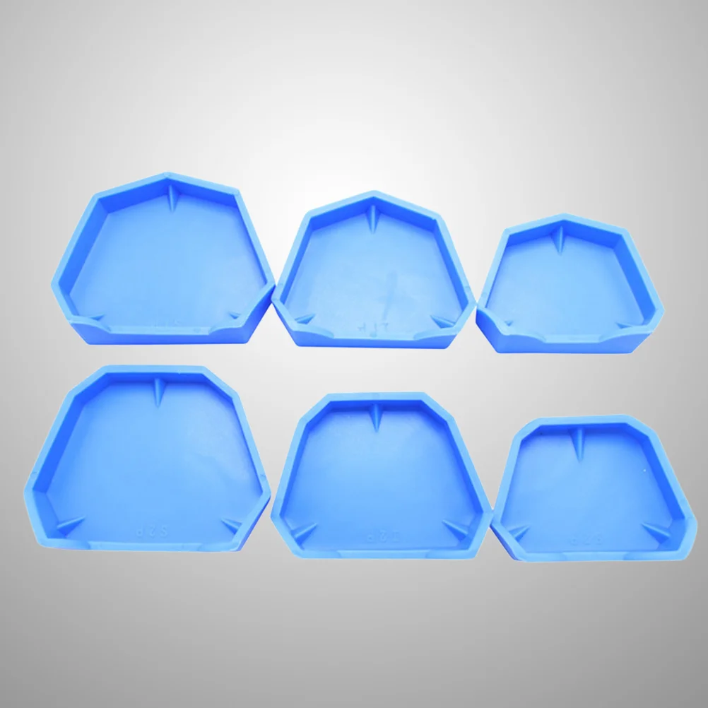 6pcs Silicone Tray Base Model Former Base Molds on Plaster Model Working (Size for and Down Each One)
6pcs Silicone Tray Base Model Former Base Molds on Plaster Model Working (Size for and Down Each One)