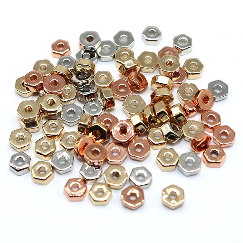 300PCS 6mm CCB Beads Glossy Spacer Beads hexagon Seed Beads DIY Jewelry Accessories No Fade Needlework
300PCS 6mm CCB Beads Glossy Spacer Beads hexagon Seed Beads DIY Jewelry Accessories No Fade Needlework