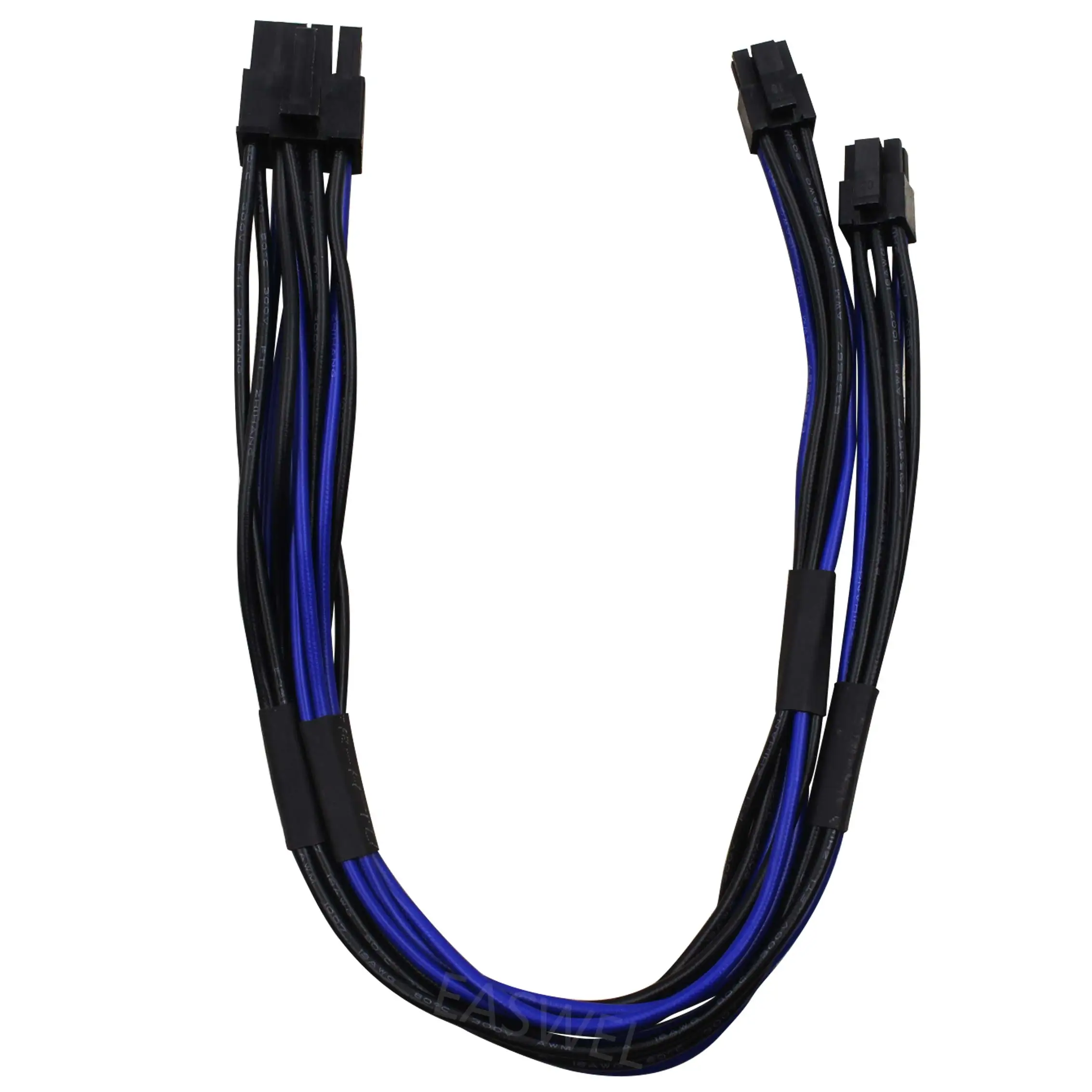 Двойной мини 6-контактный штекер 18AWG на 8-контактный PCI-E Y кабель питания сплиттера