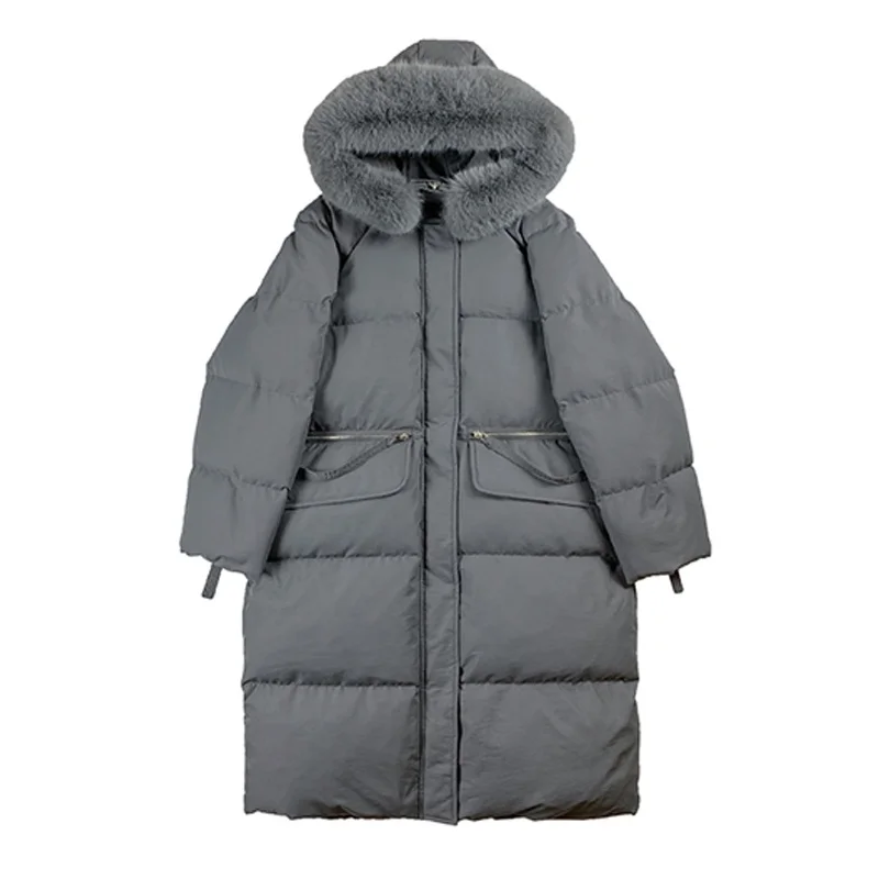 Женские зимние куртки Sondr 2021, плотное теплое длинное пальто с меховым воротником и капюшоном, Новая корейская модная черная верхняя одежда б...
Женские зимние куртки Sondr 2021, плотное теплое длинное пальто с меховым воротником и капюшоном, Новая корейская модная черная верхняя одежда б...