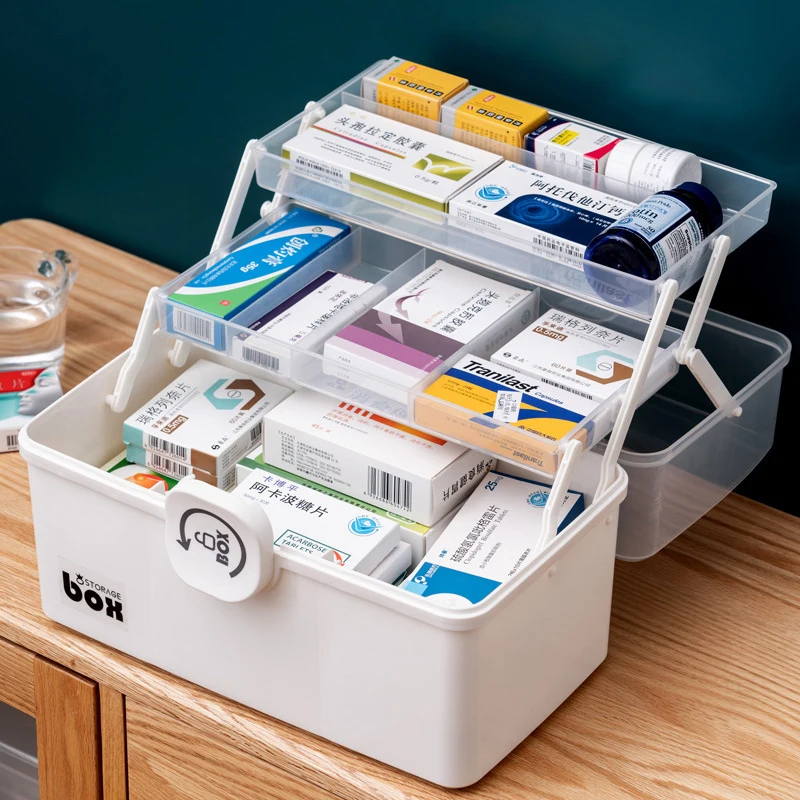 Plastic Tier Medicine Boxes Storage Box Large Capacity Drawer Organizer Folding Multi-Functional Portable Medicine First Aid Kit
Plastic Tier Medicine Boxes Storage Box Large Capacity Drawer Organizer Folding Multi-Functional Portable Medicine First Aid Kit