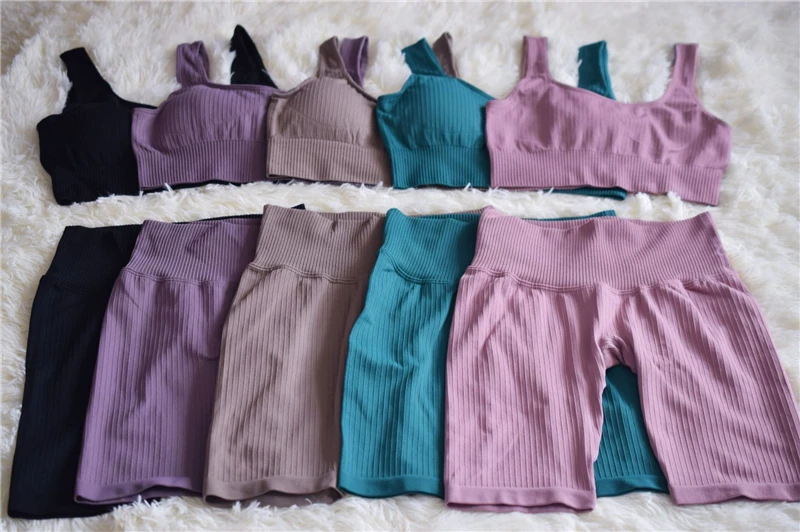 10 Color Seamless Sports Suits Yoga Set Short Fitness Clothes Sports Outfit Woman Adjustable Sports Bra Sets Active Wear Women
10 Color Seamless Sports Suits Yoga Set Short Fitness Clothes Sports Outfit Woman Adjustable Sports Bra Sets Active Wear Women