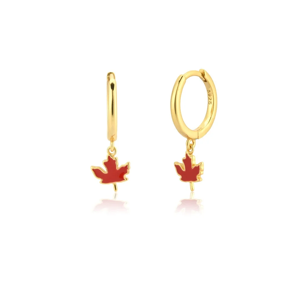 Gold Red Maple leaf Drop Earring Clips Loops Circle Charm Women Jewelry Gift 2021 For European vintage earrings
Gold Red Maple leaf Drop Earring Clips Loops Circle Charm Women Jewelry Gift 2021 For European vintage earrings