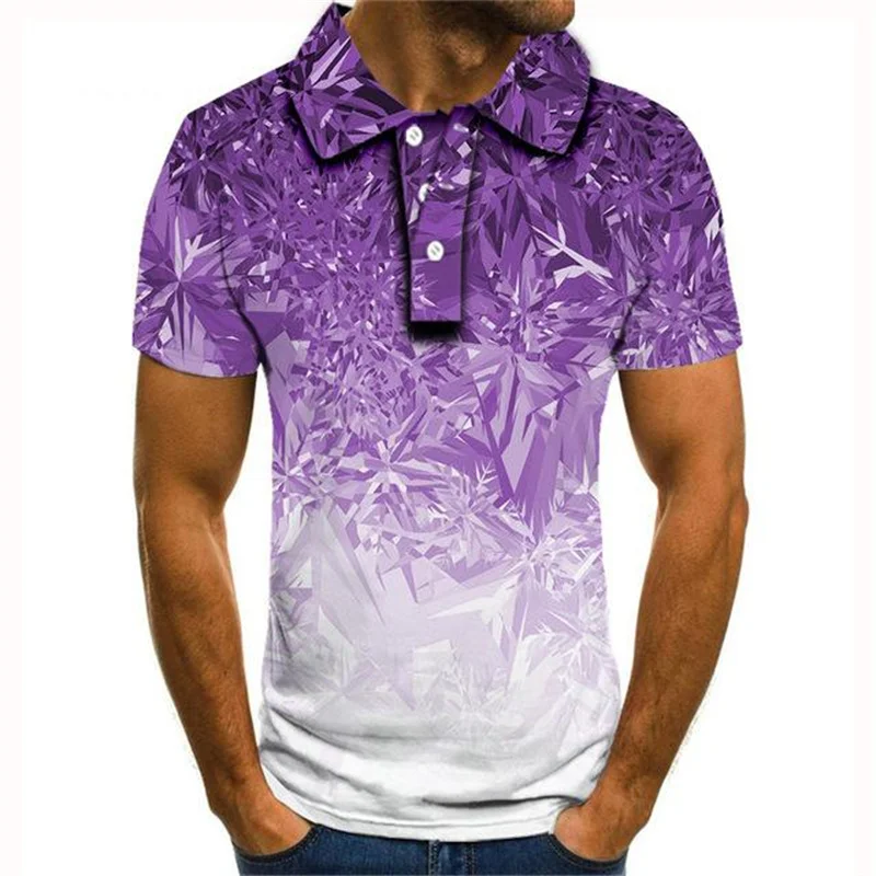 US Size 2021 New Polo Shirt Mens Popular Short-Sleeve Creative Design Gradient Color 3D Printing Loose Summer Tee Tops
US Size 2021 New Polo Shirt Mens Popular Short-Sleeve Creative Design Gradient Color 3D Printing Loose Summer Tee Tops