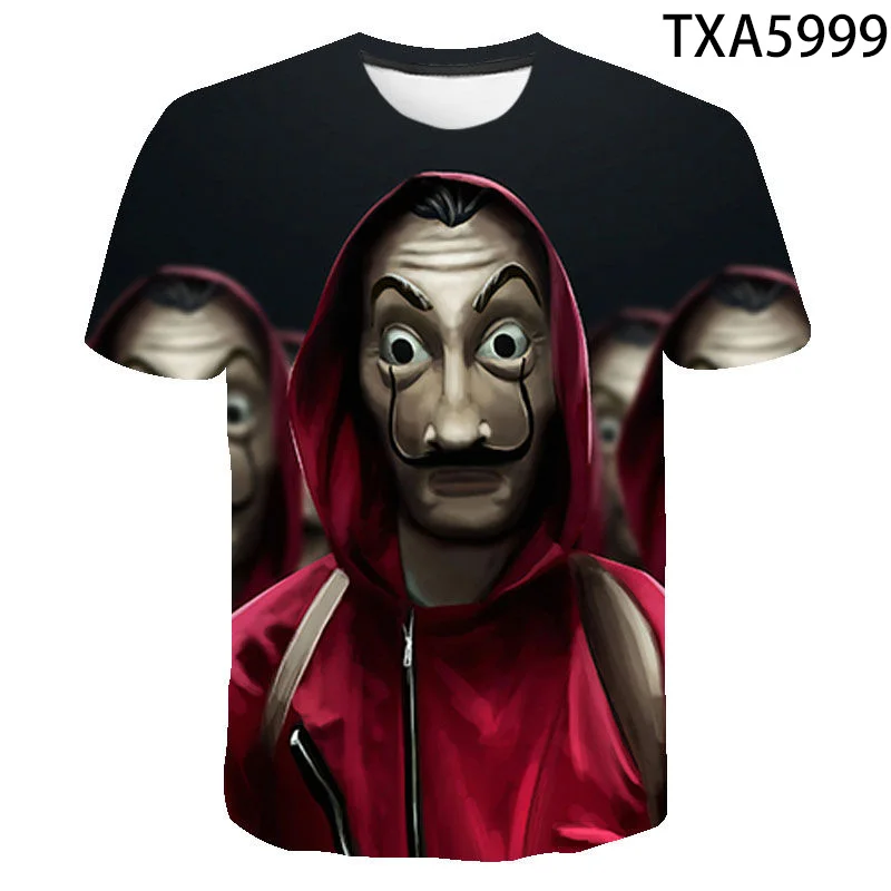 La Casa De Papel Tshirt Money Heist Tees TV Series T Shirt Women T Short Sleeve House of Paper Funny Female T-Shirt Tops Men Boy
La Casa De Papel Tshirt Money Heist Tees TV Series T Shirt Women T Short Sleeve House of Paper Funny Female T-Shirt Tops Men Boy