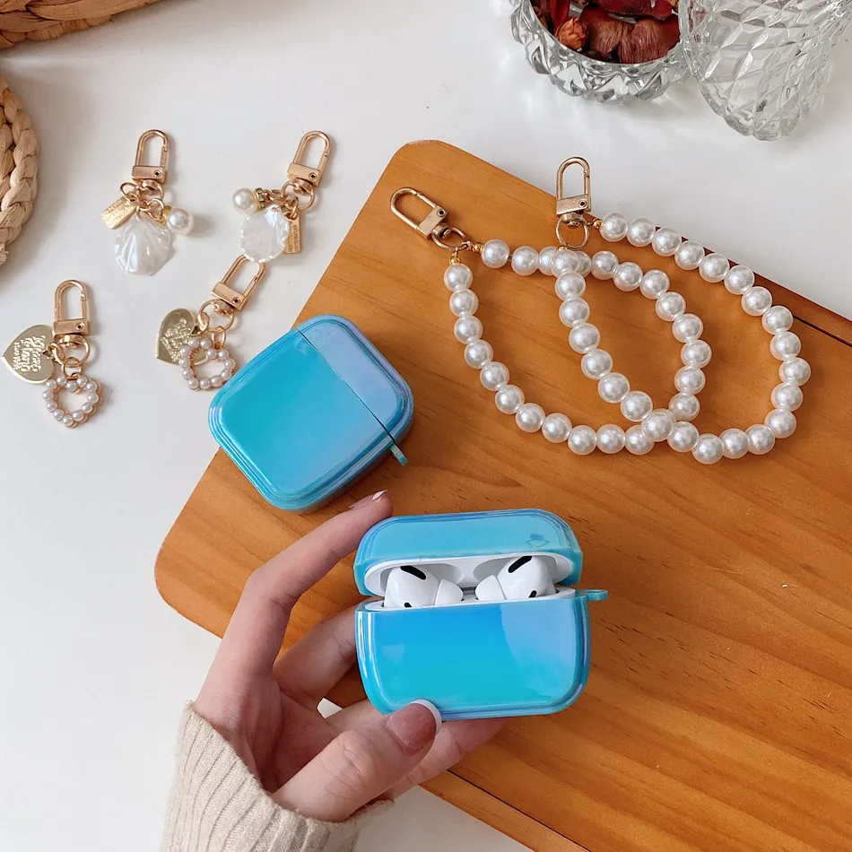 Luxury Laser shell Case For Apple Airpods Pro Earphone Case Cute with keychain airpods 2 Silicone Protect Cover airpods case 
Luxury Laser shell Case For Apple Airpods Pro Earphone Case Cute with keychain airpods 2 Silicone Protect Cover airpods case
