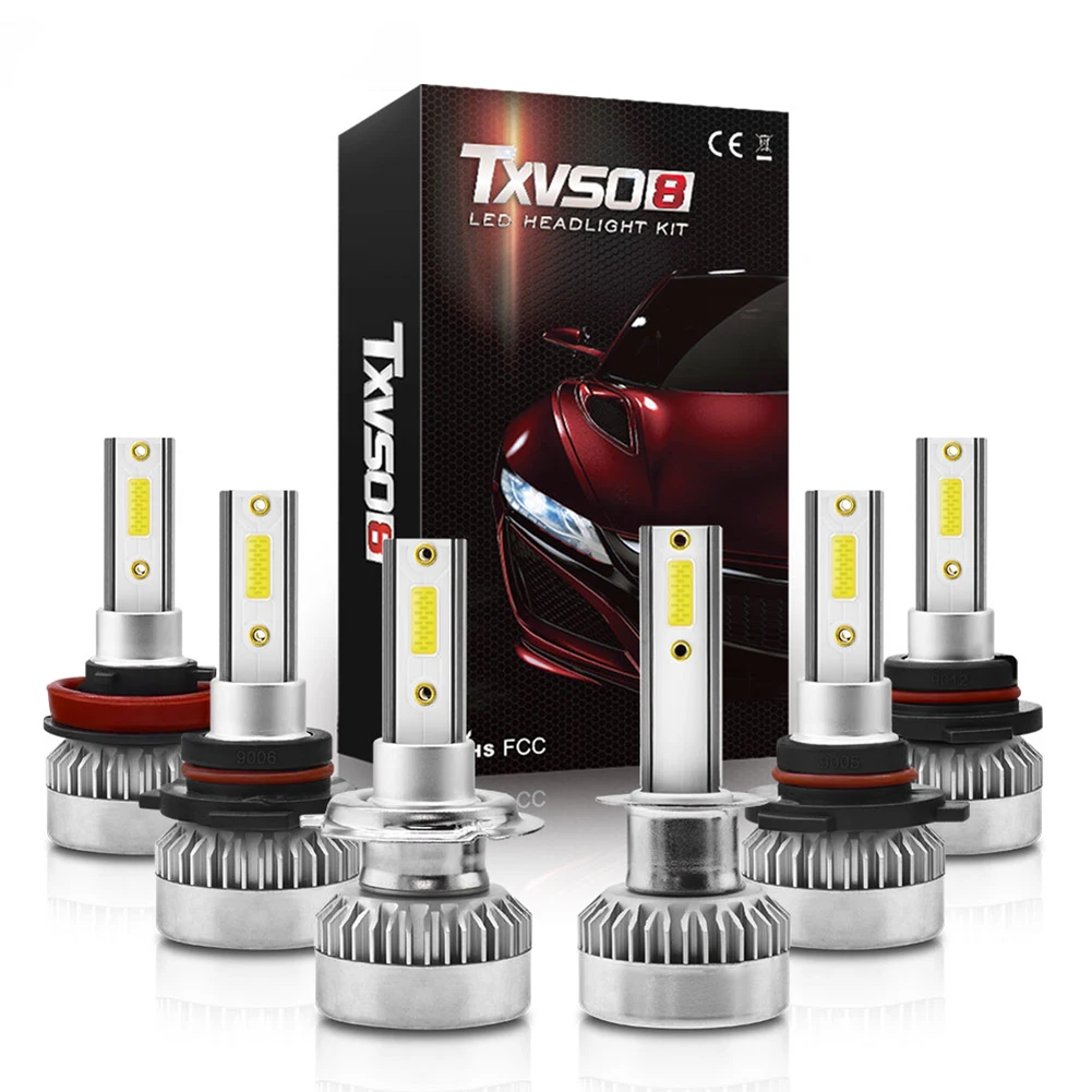 2Pcs 110W 20000LM Car Headlight H4 H7 H1 H8 H9 H11 6000K Auto 12V 24V LED Bulbs Waterproof 9005 Hb3 9006 Hb4 9012 Headlamp
2Pcs 110W 20000LM Car Headlight H4 H7 H1 H8 H9 H11 6000K Auto 12V 24V LED Bulbs Waterproof 9005 Hb3 9006 Hb4 9012 Headlamp
