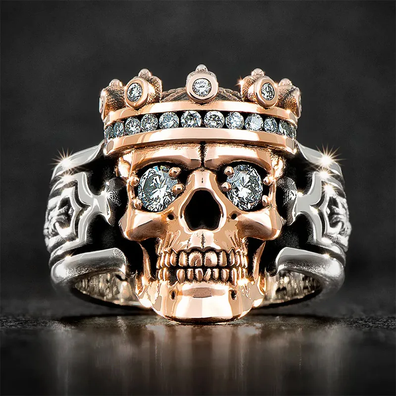 New Hot Selling European And American Wild Punk Skull jewelry Men's Ring Fashion Creative Gothic Skull jewelry
New Hot Selling European And American Wild Punk Skull jewelry Men's Ring Fashion Creative Gothic Skull jewelry
