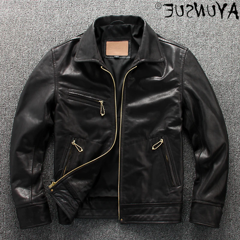 Leather Genuine Jacket Men 100% Real Cowhide Coat Spring Autumn Vintage Men's Jackets Clothing 2021 Veste Cuir Homme
Leather Genuine Jacket Men 100% Real Cowhide Coat Spring Autumn Vintage Men's Jackets Clothing 2021 Veste Cuir Homme