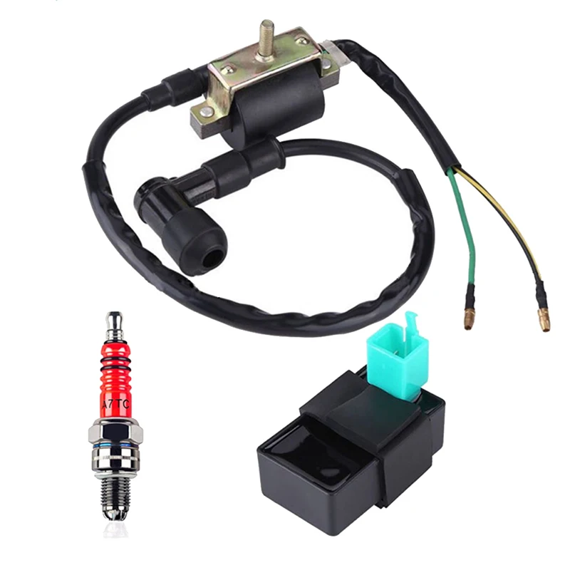 1 Set / lot Motorcycle Ignition Coil CDI Spark Plug Kit Quad Dirt Bike ATV Buggy 50cc 70cc 110cc 125cc
1 Set / lot Motorcycle Ignition Coil CDI Spark Plug Kit Quad Dirt Bike ATV Buggy 50cc 70cc 110cc 125cc