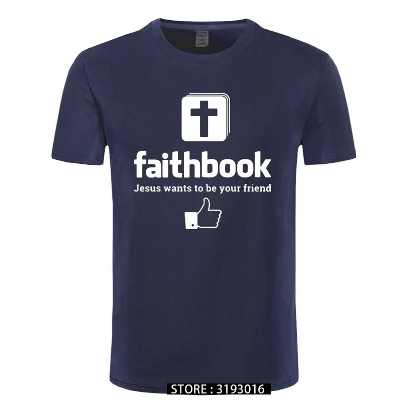 New Jesus Wants To Be Your Friend Faithbook T Shirt Christian Tshirts Cotton Short Sleeve Jesus T-shirts
New Jesus Wants To Be Your Friend Faithbook T Shirt Christian Tshirts Cotton Short Sleeve Jesus T-shirts