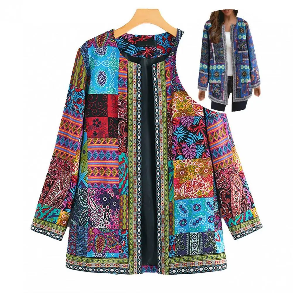 Women Coat Autumn Winter Coat Women Loose Stylish All Match Geometric Pattern Open Stitch Coat
Women Coat Autumn Winter Coat Women Loose Stylish All Match Geometric Pattern Open Stitch Coat