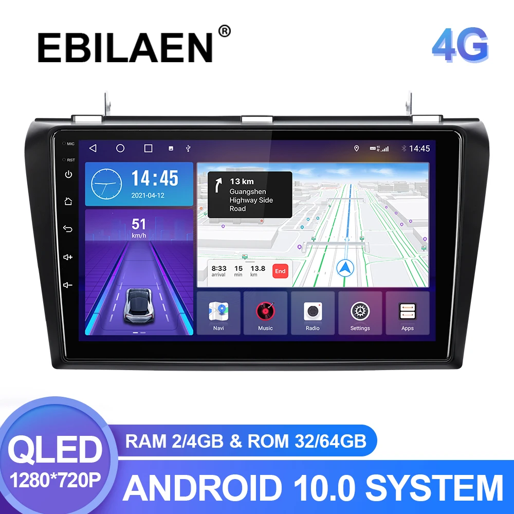 Автомобильный мультимедийный плеер, Android 10,0, для Mazda 3 BK, Mazda3 2004-2013, Авторадио, GPS-навигация, камера, WIFI, IPS экран, стерео RDS
Автомобильный мультимедийный плеер, Android 10,0, для Mazda 3 BK, Mazda3 2004-2013, Авторадио, GPS-навигация, камера, WIFI, IPS экран, стерео RDS