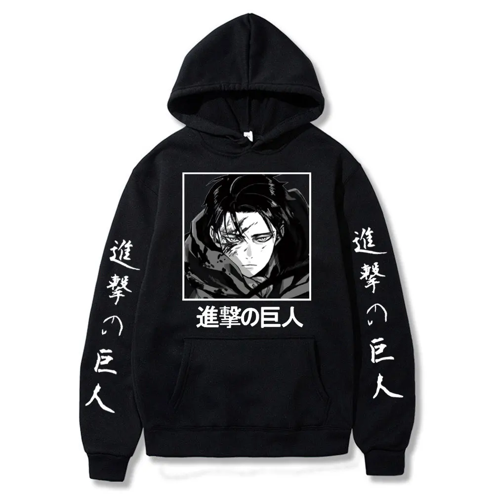 Attack on Titan Anime Hoodies Levi Ackerman Spring Hooded Swearshirts Women Men Unisex Casual Loose Pullovers Harajuku Clothing
Attack on Titan Anime Hoodies Levi Ackerman Spring Hooded Swearshirts Women Men Unisex Casual Loose Pullovers Harajuku Clothing