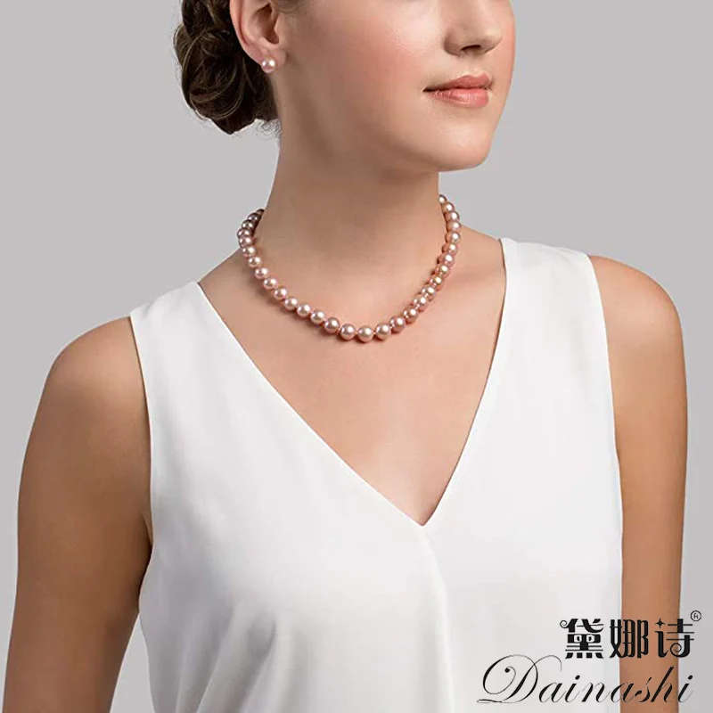Pink Freshwater Cultured Pearl Necklace for Women in 45cm Length with 14K Gold and AAA Quality
Pink Freshwater Cultured Pearl Necklace for Women in 45cm Length with 14K Gold and AAA Quality