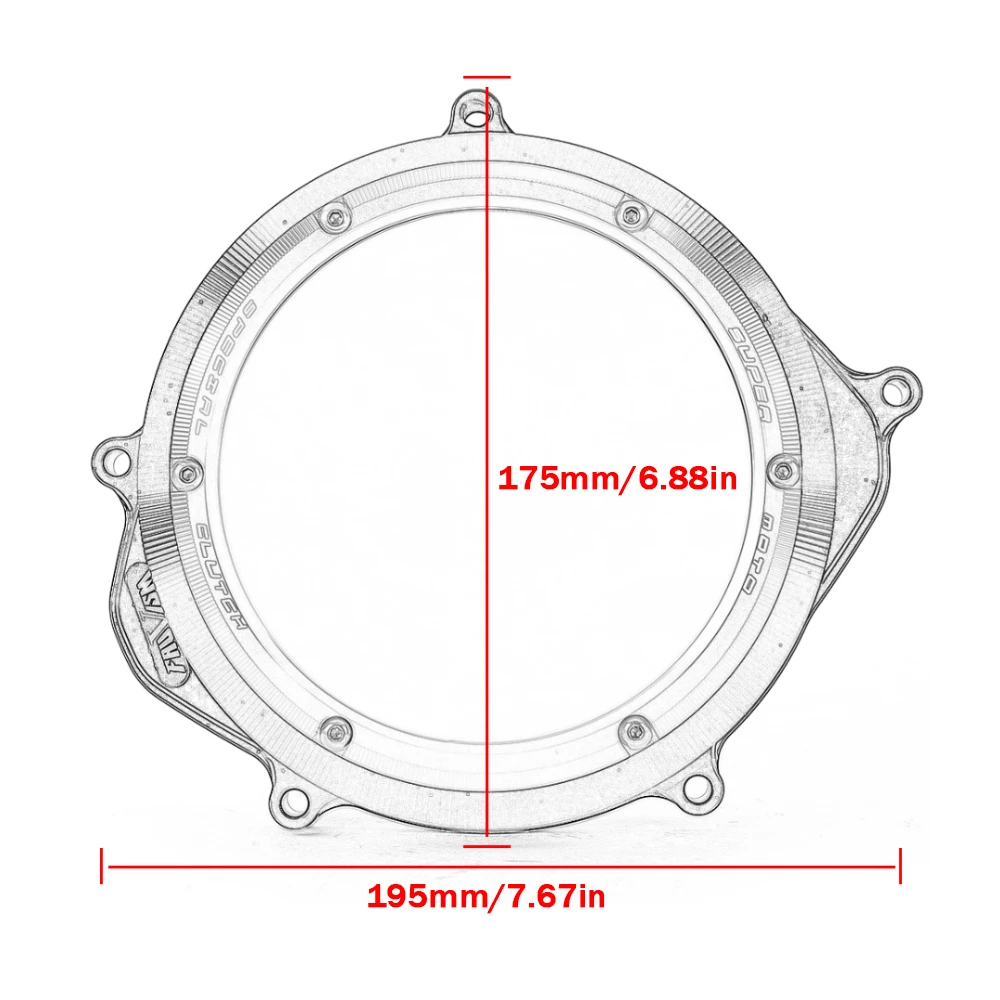 For Honda CRF450R 2009-2016 CRF 450R 450 R Clear Clutch Cover Motorcycle Engine Transparent Clutch Case Cover Guard Protection
For Honda CRF450R 2009-2016 CRF 450R 450 R Clear Clutch Cover Motorcycle Engine Transparent Clutch Case Cover Guard Protection
