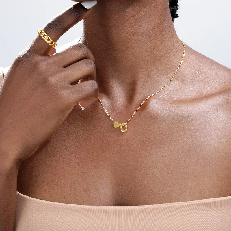 Tiny Initial Necklace Delicate Heart Letter Pendant Necklaces for Women Fashion Gold Stainless Steel Jewelry Accessories Gifts
Tiny Initial Necklace Delicate Heart Letter Pendant Necklaces for Women Fashion Gold Stainless Steel Jewelry Accessories Gifts
