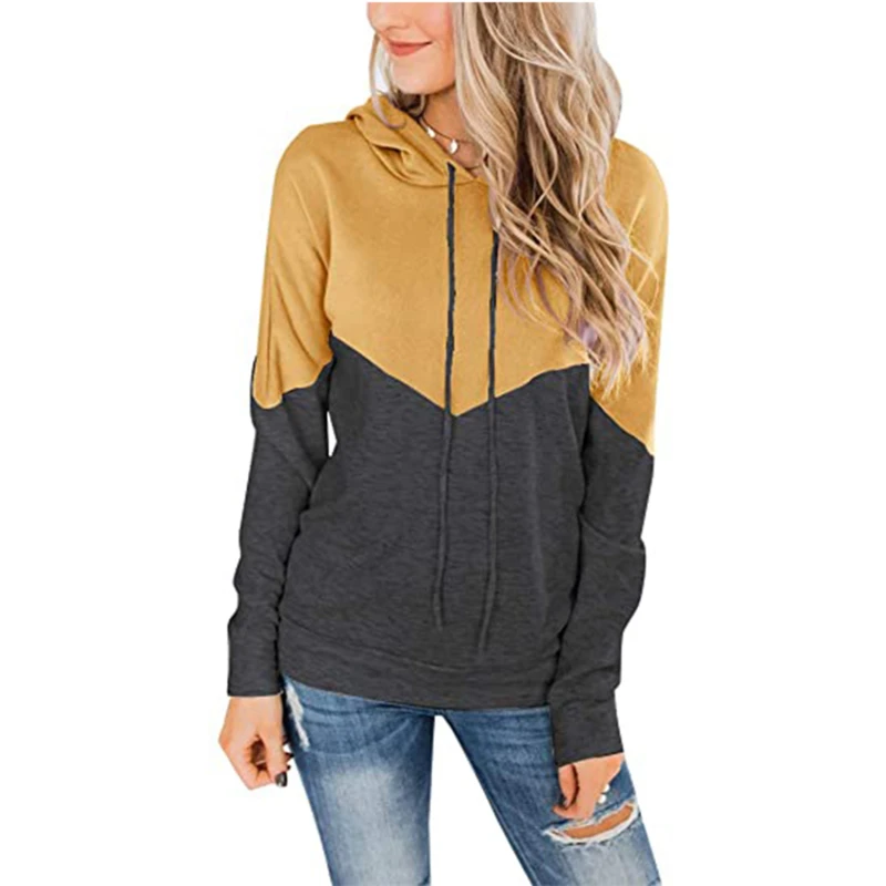Women Sweatshirt Autumn Winter Long Sleeve Splice Hoodies Casual Loose Pullover Fashion Drawstring Hoodies Sweatshirt Plus Size
Women Sweatshirt Autumn Winter Long Sleeve Splice Hoodies Casual Loose Pullover Fashion Drawstring Hoodies Sweatshirt Plus Size